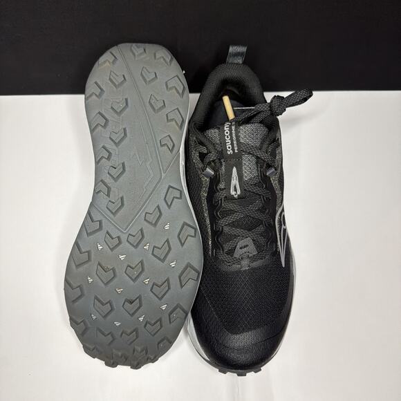 Saucony Peregrine 15 Men’s 9.5 WideBlack Shadow Trail Shoes !Ship\'s Same Day!